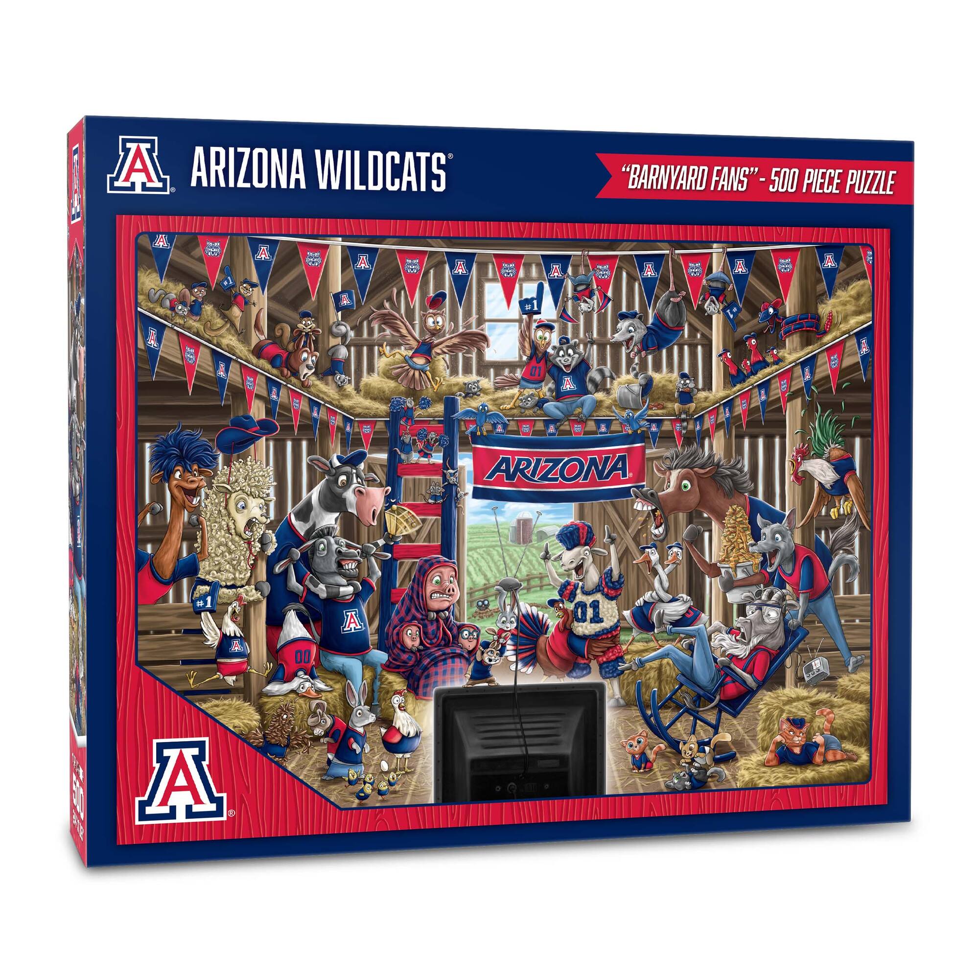College Barnyard Fans 500 Piece Puzzle